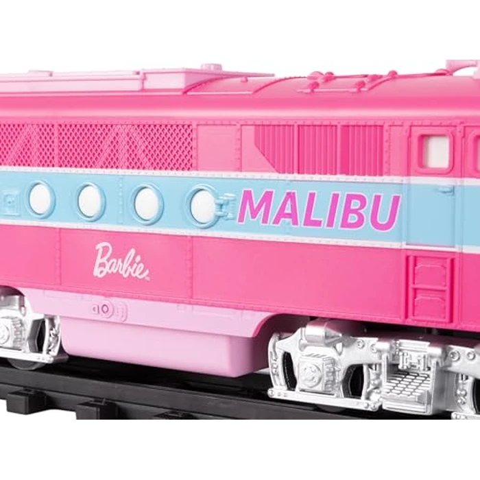 Lionel Mattel Barbie Battery O Gauge Toy Train Set with Remote, Locomotive, Train Cars, & Track with Authentic Train Sounds, Lights, & Water Vapor Smoke Effects for Kids 4+ by Lionel - Image 7