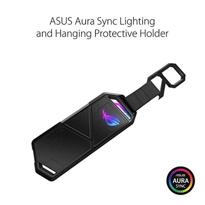 ASUS ROG STRIX Arion Aluminum Alloy M.2 NVMe SSD External Portable Enclosure Case Adapter, USB 3.2 Gen 2 Type-C (10 Gbps), USB-C to C and USB-C to A Cables, Fits PCIe 2280/2260/2242/2230 M Key/B+M Key by Asus - Image 8