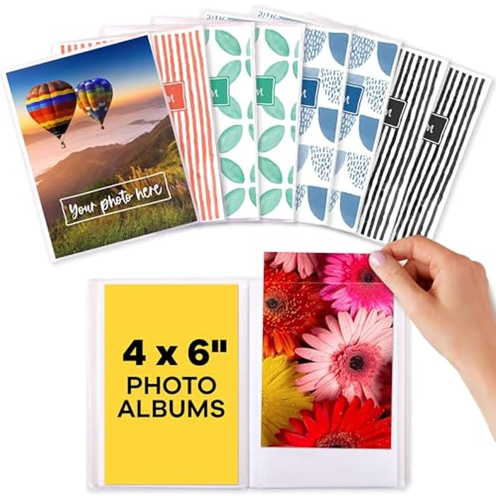 4x6 Photo Albums - (Set of 8), by Paper Plan, Mini Albums, Each Can Hold Up To 36 Photos, Works With Portrait and Landscape Pictures - Perfect for Storing Beautiful Memories by Paper Plan - Used - Good condition