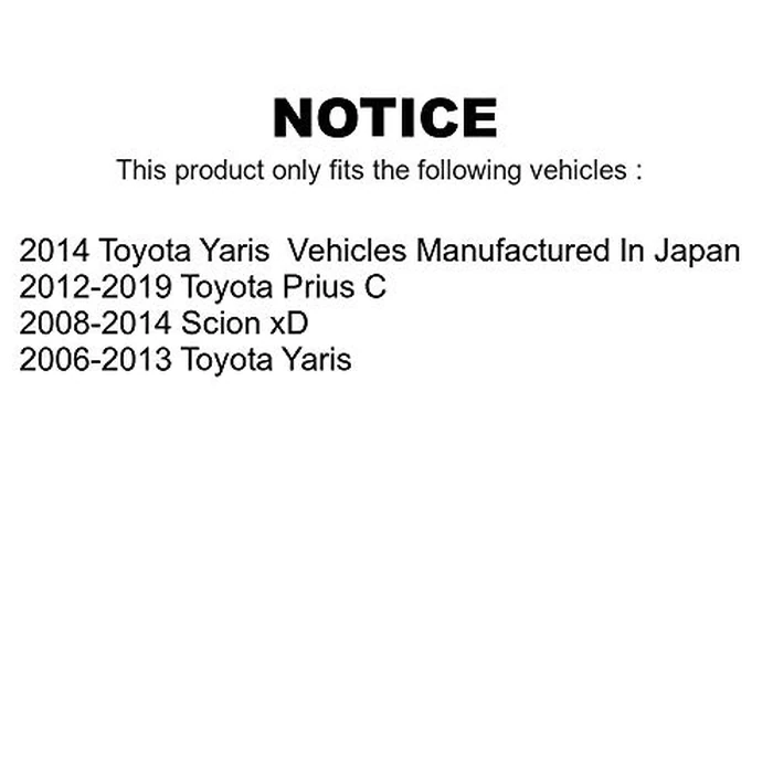 Front Suspension Control Arm And Ball Joint Assembly Kit For Toyota Yaris Prius C Scion xD KTR-101412 by TOR - Image 3