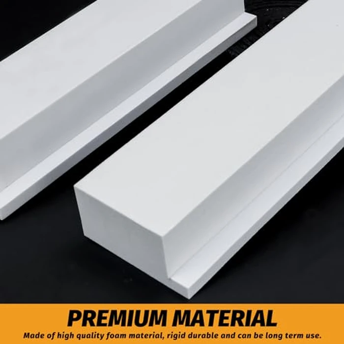 LBG Products Foam Block for U-Shape Window AC Units, 2 Pack with Weather Seal Strip, Prevents Cold Air Leakage, Compatible with Midea, Winter/Summer by LBG Products - Image 2