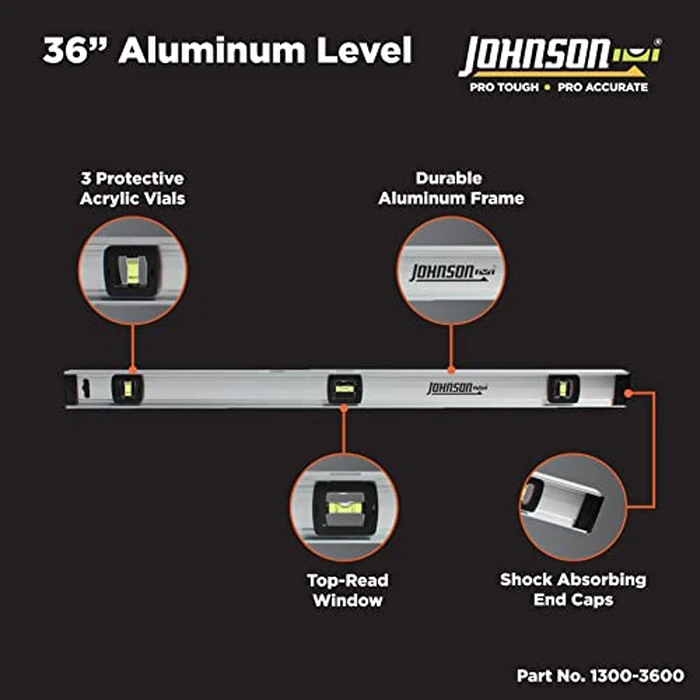 Johnson Level & Tool 36" Aluminum Level w/Rule by JOHNSON - Image 2