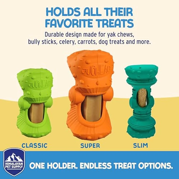 Himalayan Jughead Super Dog Chew Holder - Holds Chews & Treats for Dogs, Slows Down Fast Chewers for Long Lasting Chews - Pair with Jughead Super Insert, and Veggie Treats Like Carrots & Celery by Himalayan Dog Chew - Image 2