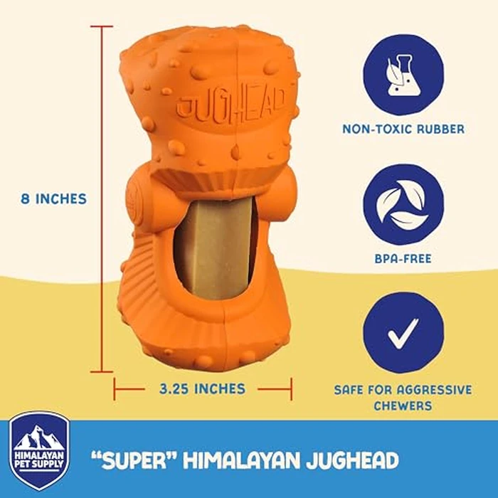 Himalayan Jughead Super Dog Chew Holder - Holds Chews & Treats for Dogs, Slows Down Fast Chewers for Long Lasting Chews - Pair with Jughead Super Insert, and Veggie Treats Like Carrots & Celery by Himalayan Dog Chew - Image 3