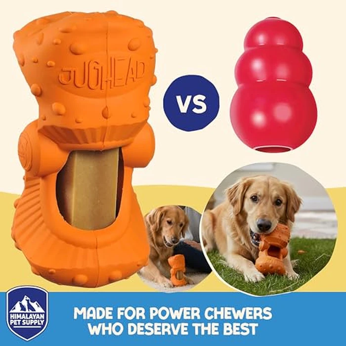 Himalayan Jughead Super Dog Chew Holder - Holds Chews & Treats for Dogs, Slows Down Fast Chewers for Long Lasting Chews - Pair with Jughead Super Insert, and Veggie Treats Like Carrots & Celery by Himalayan Dog Chew - Image 6