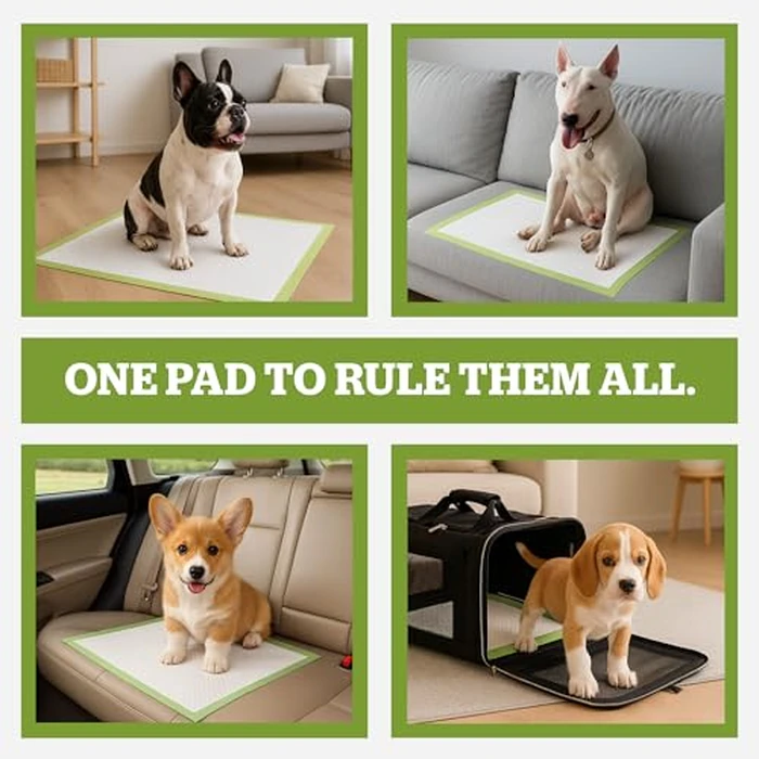 Pogi's Dog Training Pads with Sticky Tabs - Large, Super-Absorbent, Puppy Pee Pads for Small to Medium Sized Dogs (20-Count) (24x24in) by Pogi's Pet Supplies - Image 6