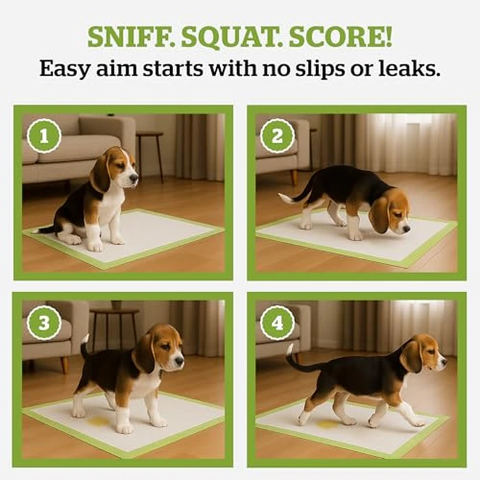 Pogi's Dog Training Pads with Sticky Tabs - Large, Super-Absorbent, Puppy Pee Pads for Small to Medium Sized Dogs (20-Count) (24x24in) by Pogi's Pet Supplies - Image 7