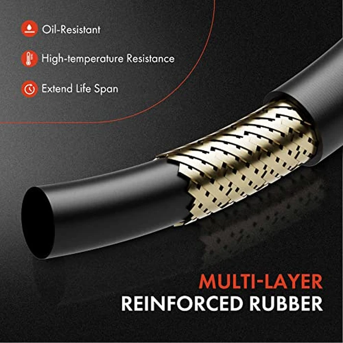 A-Premium Automatic Transmission Oil Cooler Line Hose Assembly Compatible with Ford Taurus 2010-2019 3.5L, Flex 2009-2011 3.5L & Lincoln MKS 2010-2012 3.7L, At Trans, w/o Turbocharged, bypass valve by A-premium - Image 5