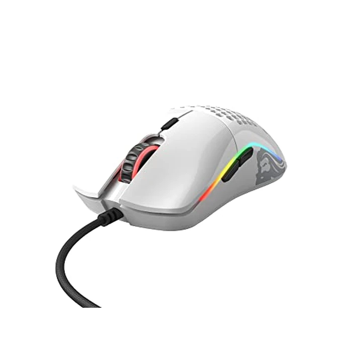 GLORIOUS Model O- (Minus) Compact Wired Gaming Mouse - 58g Superlight Honeycomb Design, RGB, Pixart 3360 Sensor, Ambidextrous, Omron Switches - Glossy White by GLORIOUS - Image 3
