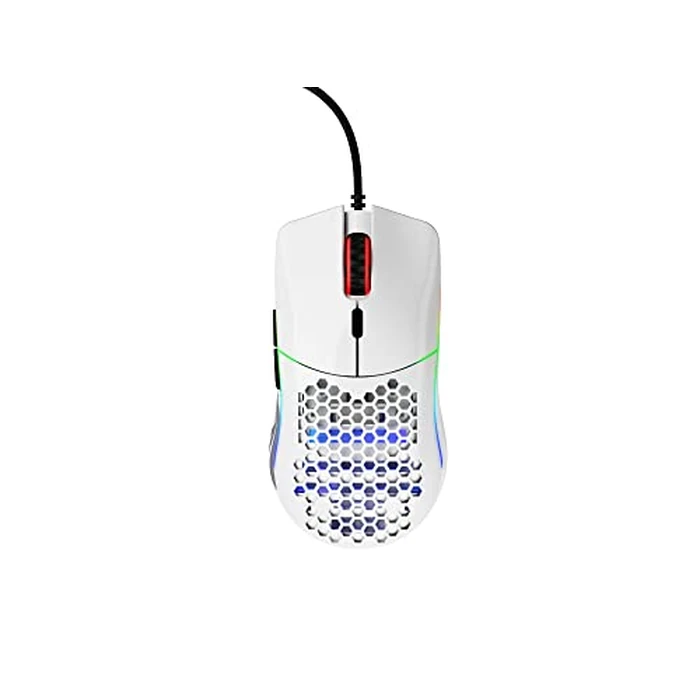GLORIOUS Model O- (Minus) Compact Wired Gaming Mouse - 58g Superlight Honeycomb Design, RGB, Pixart 3360 Sensor, Ambidextrous, Omron Switches - Glossy White by GLORIOUS - Image 4