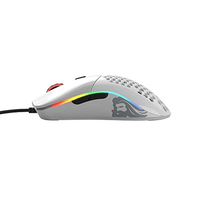 GLORIOUS Model O- (Minus) Compact Wired Gaming Mouse - 58g Superlight Honeycomb Design, RGB, Pixart 3360 Sensor, Ambidextrous, Omron Switches - Glossy White by GLORIOUS - Image 5