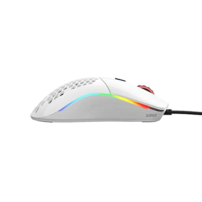 GLORIOUS Model O- (Minus) Compact Wired Gaming Mouse - 58g Superlight Honeycomb Design, RGB, Pixart 3360 Sensor, Ambidextrous, Omron Switches - Glossy White by GLORIOUS - Image 6