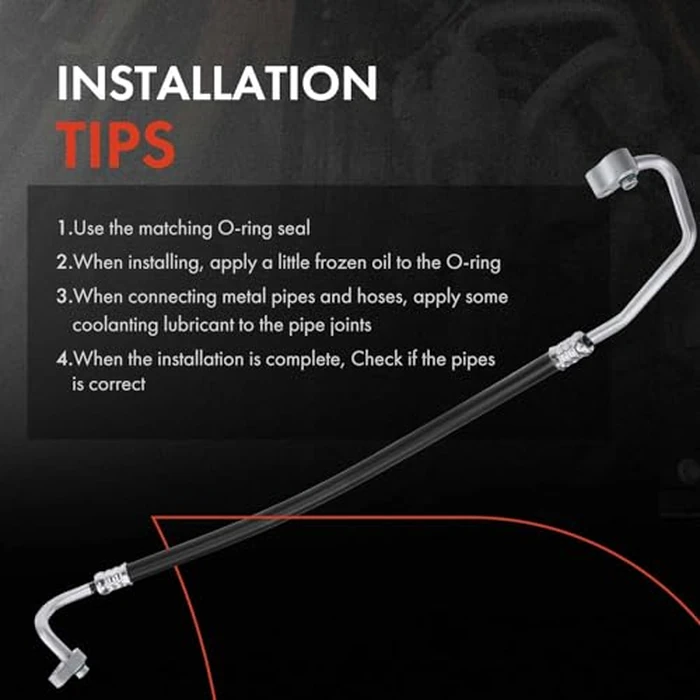 A-Premium A/C Discharge Line Hose Assembly Compatible with Mitsubishi Galant, 2004-2012, 2.4L, SOHC, Compressor to Condenser by A-Premium - Image 6