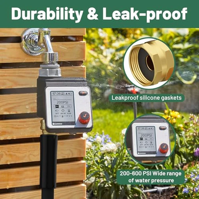 Beitopamz 200 ft Garden Hose, 5/8 in Heavy Duty Water Hose, Flexible and Durable, Lightweight Rubber Hybrid Hose, Leak-Free Connections, Male to Female 3/4'' Brass Fittings for Patio, Lawn, Black by beitopamz - Image 5