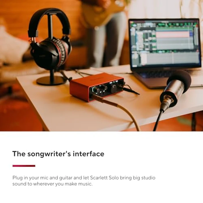 Focusrite Scarlett Solo 4th Gen USB Audio Interface, for the Guitarist, Vocalist, or Producer - High-Fidelity, Studio Quality Recording, and All the Software You Need to Record by Focusrite - Image 2