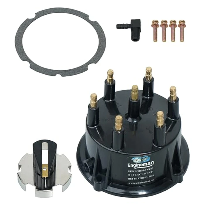 ENGINEMAN Distributor Cap and Rotor Kit for MerCruiser 4.3L V6 Engines with Thunderbolt IV/V HEI Ignition - Replaces 815407Q5, 815407A2, 18-5274, 815407Q02 by ENGINEMAN - Used - Very Good condition - CA$33.83