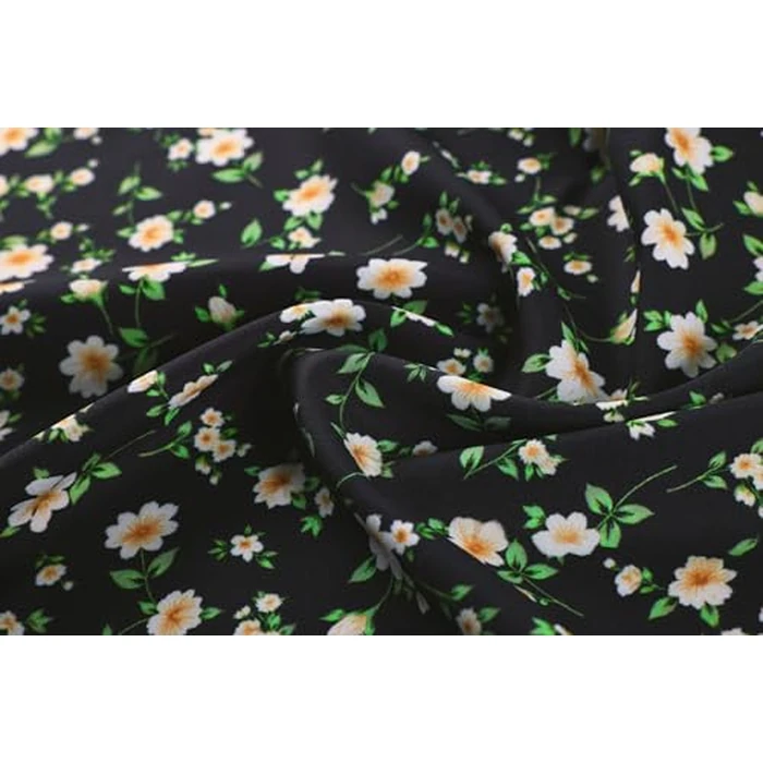 Scarlet Darkness Floral Mini Corset Dress for Women Teen 2026 Summer Spring Flowy A-Line Sundress with Pockets Black Yellow Floral S by Scarlet Darkness - Image 6