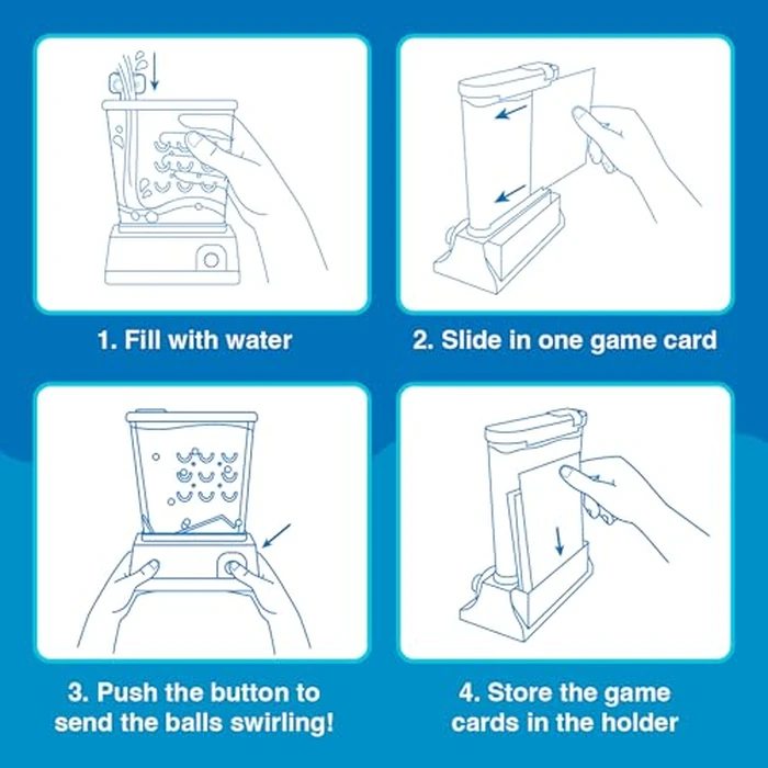 Playmonster Original Waterfuls Classic Handheld Water Games - Kids Games, Retro Travel Games, Fidget Toys for Kids, Autism Toys, 6 Interchangeable Back Panels, Screen Free Play, Portable, Ages 3+ by PlayMonster - Image 5