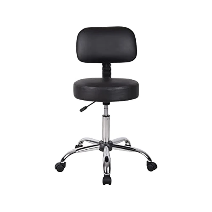 Boss Office Products B245-BK Be Well Medical Spa Stool with Back, Black by Boss Office Products - Image 3