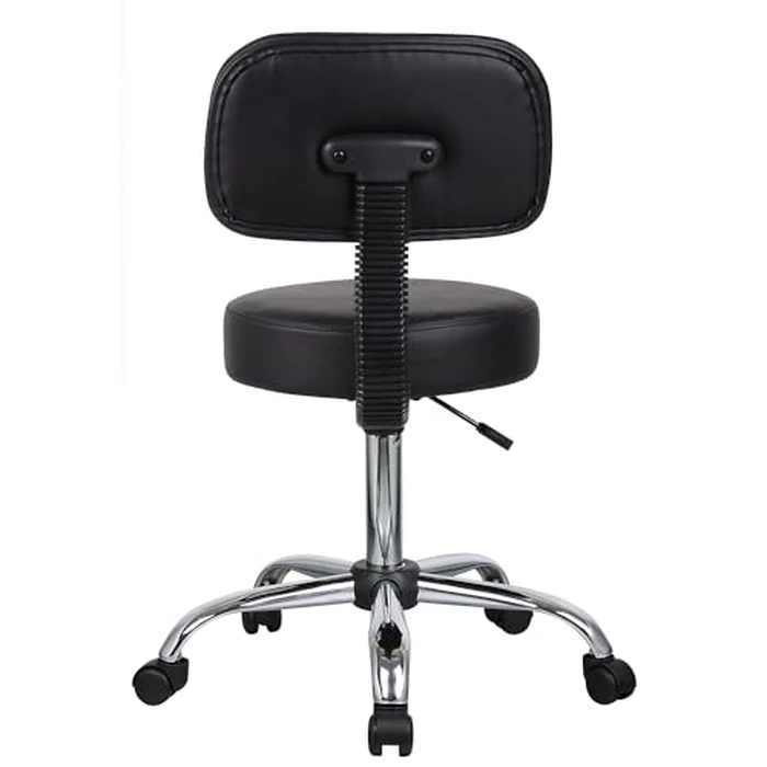 Boss Office Products B245-BK Be Well Medical Spa Stool with Back, Black by Boss Office Products - Image 8