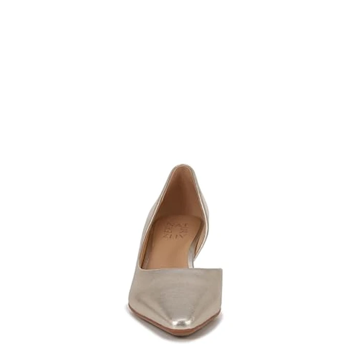 Naturalizer Women's Dalary Pump Pointed Toe Heels, Champagne Metallic Leather, 6.5 Wide by Naturalizer - Image 5