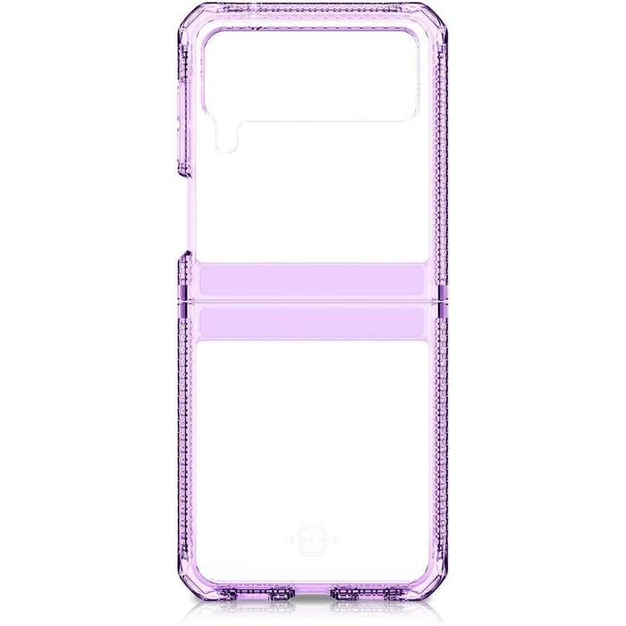 Itskins Hybrid Clear Phone Case for Galaxy Z Flip3 5G - Lavender/Transparent by Itskins - Image 3