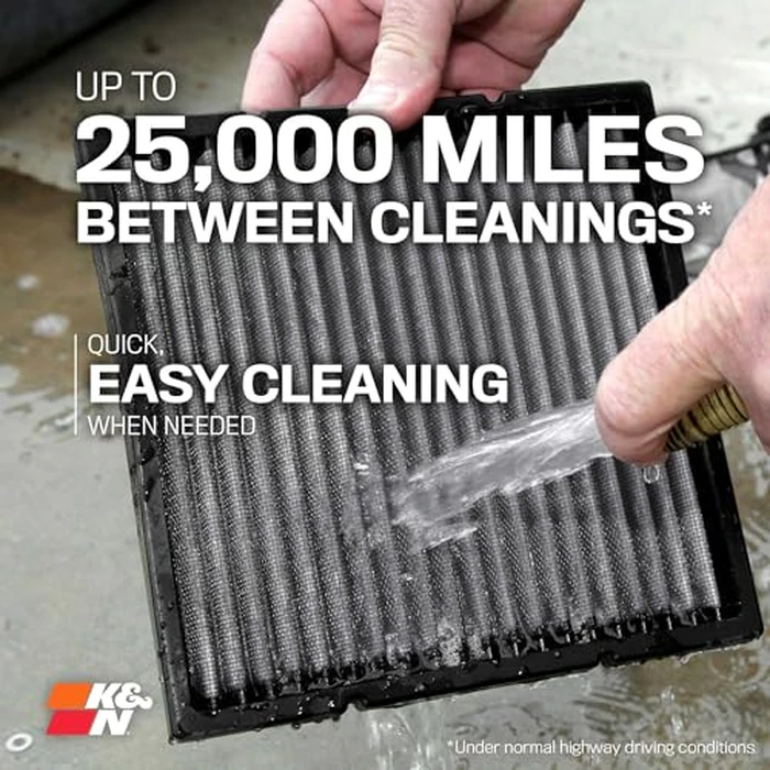 K&N LIFETIME Cabin Air Filter: Premium, Washable, Clean Air for your Cabin: Compatible with 2021-2025 Toyota/Lexus: 4Runner, Land Cruiser, Sequoia, Tundra, Tacoma, GX550, LS500, LX600, VF2080 by K&N - Image 6