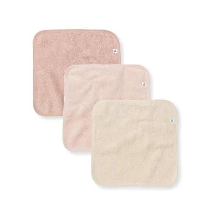 Burt's Bees Baby Infant Washcloths, 100% Organic Cotton, Soft and Super Absorbent Knit Terry & Woven Terry Wash Cloth - 3 Pack Set by Burt's Bees Baby - Used - Like New condition - US$9.77