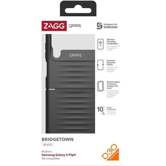 ZAGG Gear4 Bridgetown Case for Samsung Galaxy Z Flip4 - Black by ZAGG - Image 4