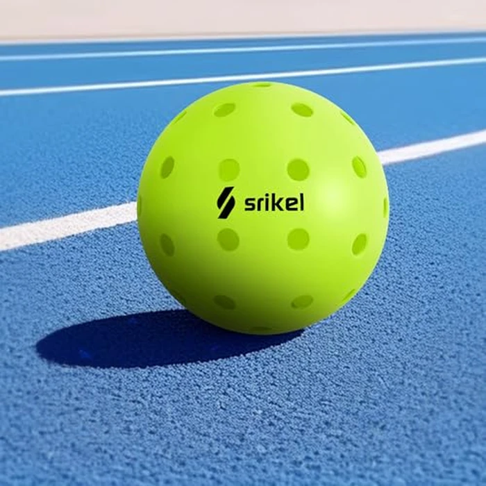 Srikel Outdoor Pickleballs - USAPA Approved Pickleball Balls, Seamless Roto-Molded Design for Durability, 12 Pack Green, Crack-Resistant 40-Hole Pickle Balls for Beginner Intermediate Pro Player by Srikel - Image 9