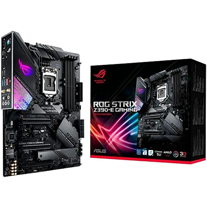 Asus ROG Strix Z390-E Gaming Motherboard LGA1151 (Intel 8th 9th Gen) ATX DDR4 DP HDMI M.2 USB 3.1 Gen2 802.11AC Wi-Fi by ASUS - Used - Good condition