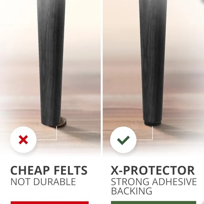 Felt Furniture Pads X-PROTECTOR 235 PCS Premium Furniture Pads - Black Felt Pads Furniture Feet Best Wood Floor Protectors - Protect Your Hardwood & Laminate Flooring! by X-Protector - Image 3