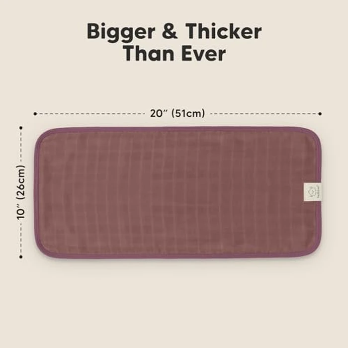 KeaBabies Cotton Muslin Burp Cloths Baby Boy, Girl - 5-Pack Soft & Absorbent Burping Cloth for Babies, Large Baby Towels & Washcloths for Newborn, Spit Up Rags, No Shrink, 20x10 (Corals) by KeaBabies - Image 2