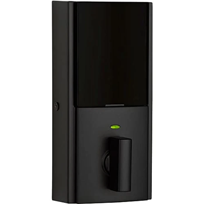 Kwikset 916 Keyless Entry Touchscreen SmartCode Electronic Deadbolt Smart Lock Featuring SmartKey Security and ZigBee 3.0 Technology in Contemporary Matte Black, Zigbee Hub Sold Separately by Kwikset - Image 3