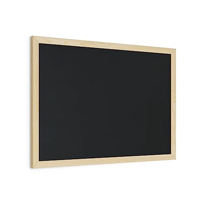 U Brands Chalkboard, 18" x 24" Inches, Light Birch Wood Frame (310U00-01) by U Brands - Used - Like New condition - US$19.13