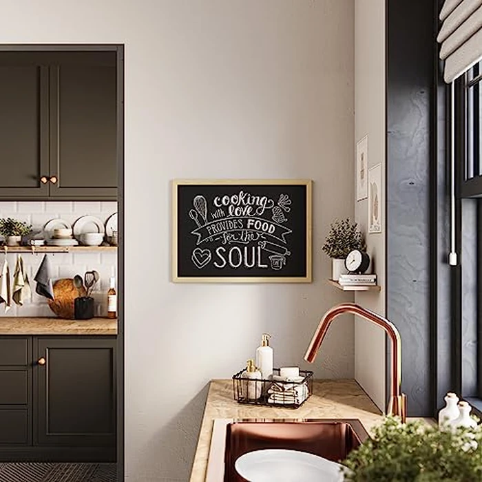 U Brands Chalkboard, 18" x 24" Inches, Light Birch Wood Frame (310U00-01) by U Brands - Image 4