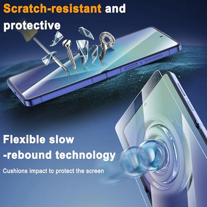 MIUOLV 2 Pack for Samsung Galaxy Z Flip 7 Screen Protector Easy to Install, Hydrogel Film Touch Sensitive HD Screen Protector for Galaxy Z Flip 7, Soft EPU Film Full Covered, Scratch Recovery by MIUOLV - Image 5