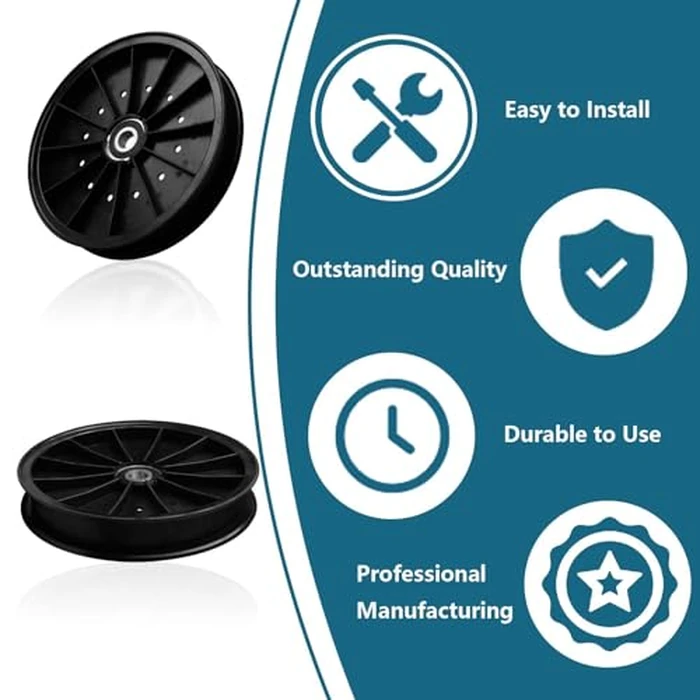 Flat Idler Pulley (109-0996 116-2167) Fits Ex Mark Lazer S AS Z E Ex Mark Lazer Z AS ASX Prop ane S E Next Adv antage 48'' 52'' 60'' 72'' Deck Mower by SCBHWJ - Image 6