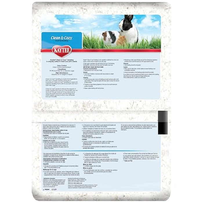 Kaytee Clean & Cozy White Paper Bedding, Made for Small Animals, 100 Liters, Pack of 2 by Kaytee - Image 8
