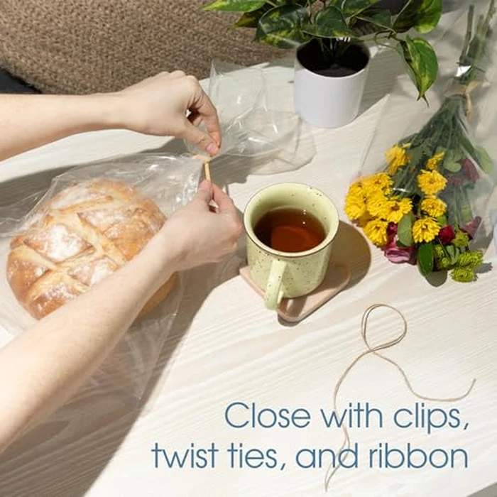 Spartan Industrial - 18” X 24” 1.1 Mil Flat Open End Clear Plastic Poly Bags - For Proofing Bread Dough, Packaging Clothes, Shirts (Thin & Lightweight - Bags DO NOT Have Seal) by Spartan Industrial - Image 5