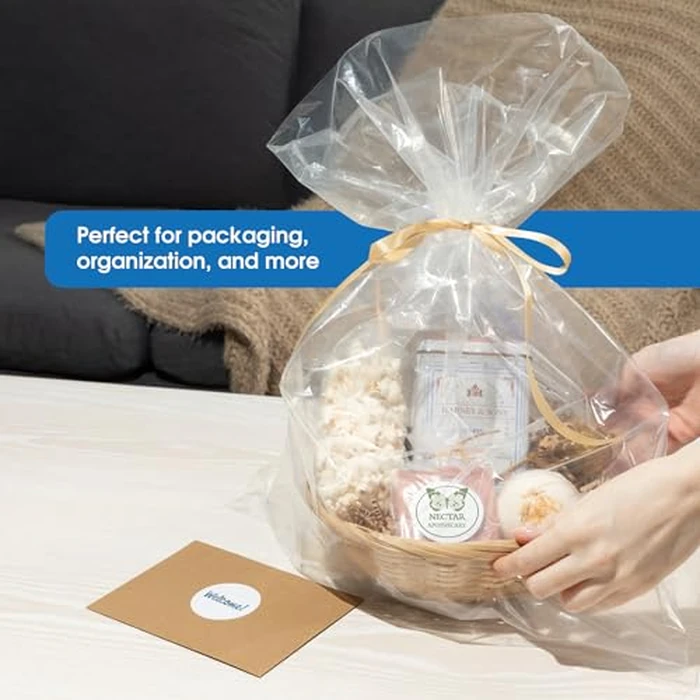 Spartan Industrial - 18” X 24” 1.1 Mil Flat Open End Clear Plastic Poly Bags - For Proofing Bread Dough, Packaging Clothes, Shirts (Thin & Lightweight - Bags DO NOT Have Seal) by Spartan Industrial - Image 6