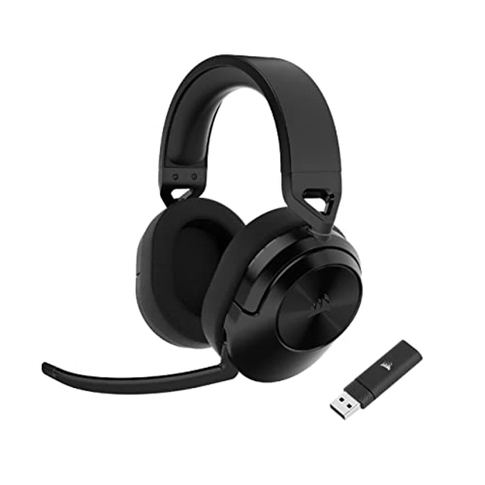 CORSAIR HS55 Wireless Multiplatform Lightweight Gaming Headset with Bluetooth - Dolby 7.1 Surround Sound - iCUE Compatible - PC, PS5, PS4, Nintendo Switch, Mobile - Black by Corsair - Used - Very Good condition - CA$73.11