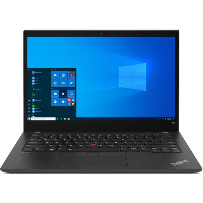Lenovo ThinkPad T14s Gen 1 (AMD) Laptop 14" - Black - AMD Ryzen 5 PRO 4650U 2.1GHz - 8GB RAM - 256GB by Lenovo - Image 1