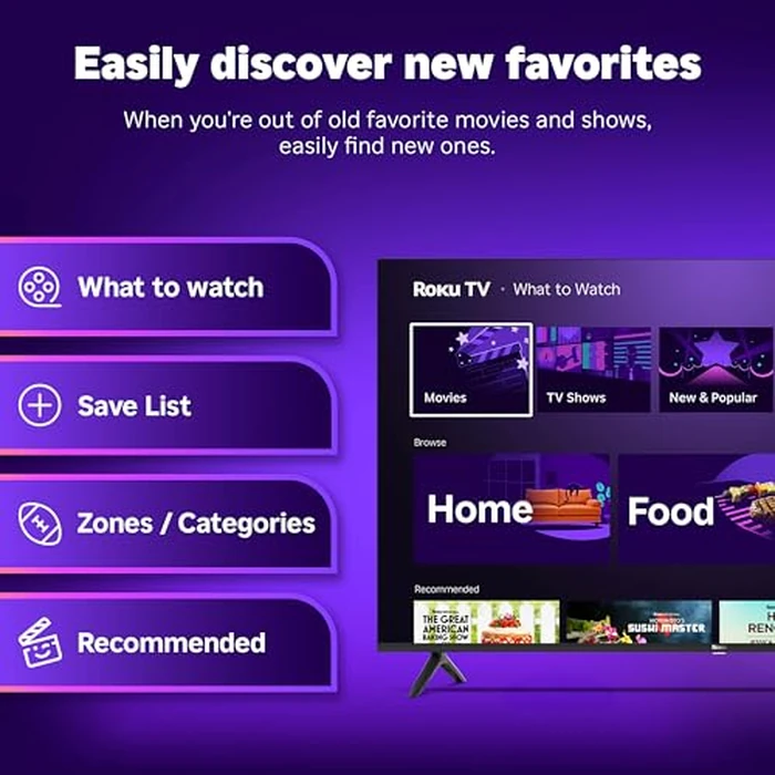 Roku Smart TV 2026 - 55-Inch Select Series, 4K QLED TV - Roku TV with Voice Remote - Flat Screen QLED Television with Wi-Fi for Streaming Live Local News, Sports, & Movies - Bluetooth Headphone Mode by Roku - Image 6