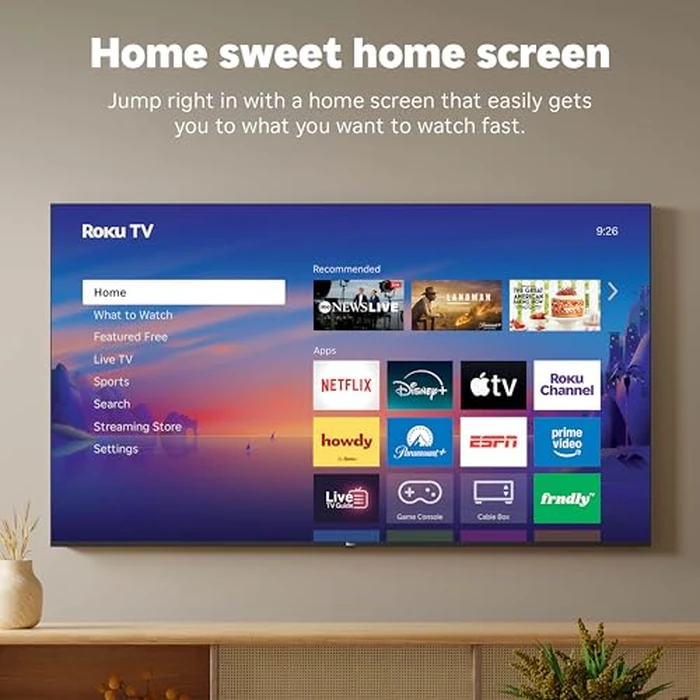 Roku Smart TV 2026 - 55-Inch Select Series, 4K QLED TV - Roku TV with Voice Remote - Flat Screen QLED Television with Wi-Fi for Streaming Live Local News, Sports, & Movies - Bluetooth Headphone Mode by Roku - Image 7