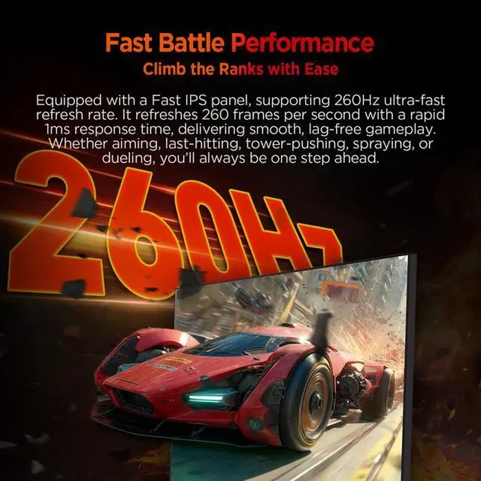 ABS 24"(23.8" viewable) Full HD 1080P 260Hz Fast IPS with AMD FreeSync 1ms HDR400 Anti-Glare Low Blue Light HDMI DisplayPort VESA Mount Gaming by ABS - Image 7
