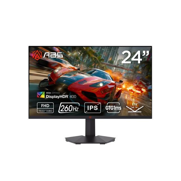 ABS 24"(23.8" viewable) Full HD 1080P 260Hz Fast IPS with AMD FreeSync 1ms HDR400 Anti-Glare Low Blue Light HDMI DisplayPort VESA Mount Gaming by ABS - Open Boxproduct Type condition - US$79.00