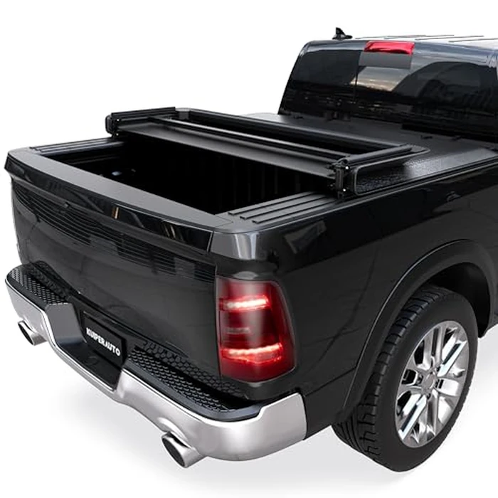 KUIPERAUTO 5.6FT Soft Tri Bed Tonneau Cover Compatible for 2009-2026 Dodge Ram 1500 (Incl. 2019-2024 Classic & 2019-2026 New Body Style) W/o Ram Box Truck Bed 67.4inch by KUIPERAUTO - Used - Very Good condition - US$146.20