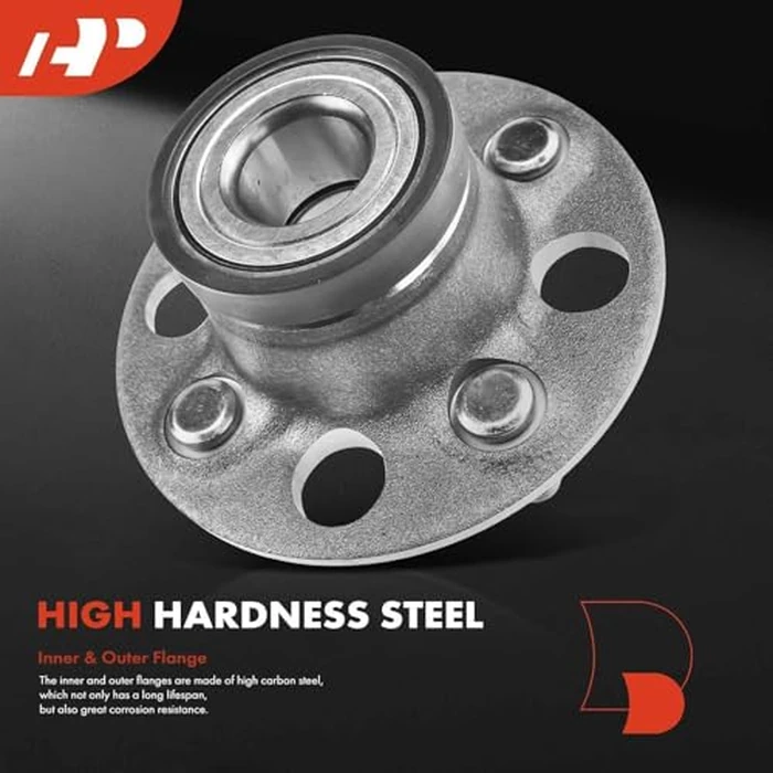 A-Premium 2 x Rear Wheel Bearing and Hub Assembly with 4-Lug Compatible with Honda Fit 2007-2014, Insight 2010-2014 by A-premium - Image 3
