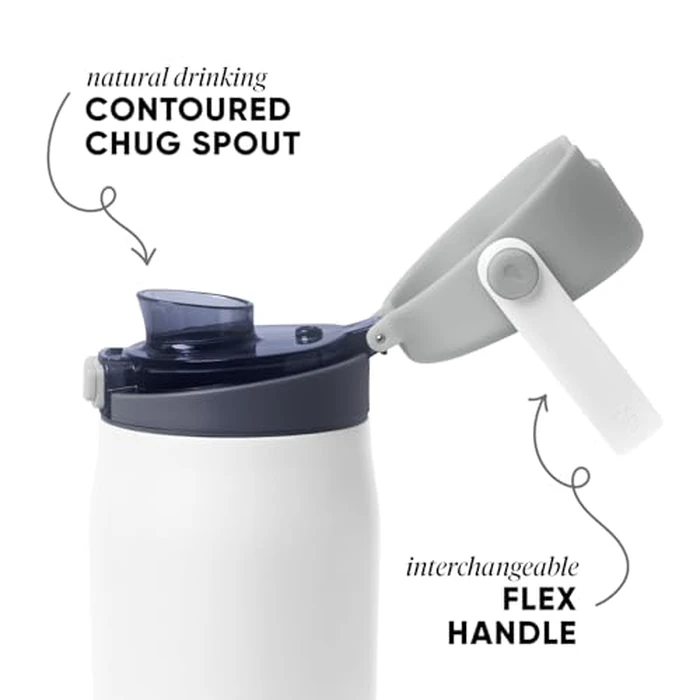 Simple Modern Mesa Sport Water Bottle with Covered Chug Lid | 30oz Cup Holder Friendly Insulated Stainless Steel Bottle for Gym, Sports and Travel | Polar Bear by Simple Modern - Image 2
